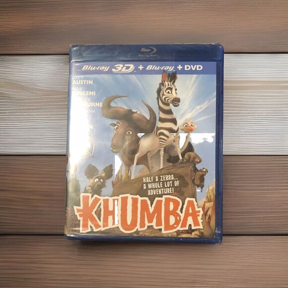 Khumba Blu-ray 3D + Blu-ray + DVD Combo Movie 2014 New Sealed - Picture 1 of 5